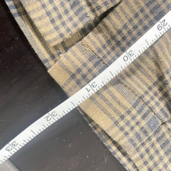 Men's H&M Plaid Button Down Short Sleeve Resort ShirtPocket Green XL Relaxed Fit - Picture 6 of 7